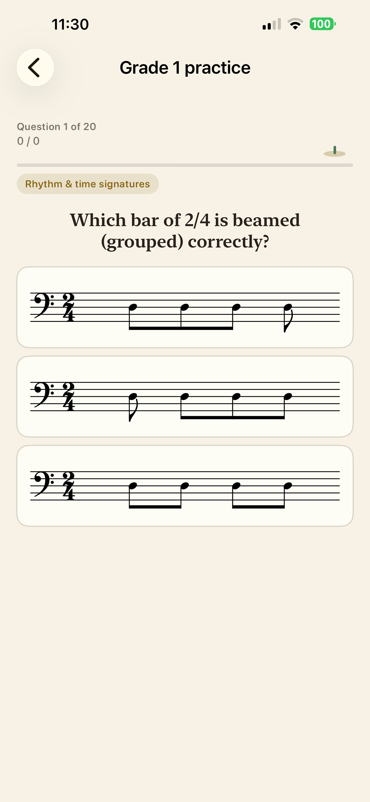TheorySprout grade picker